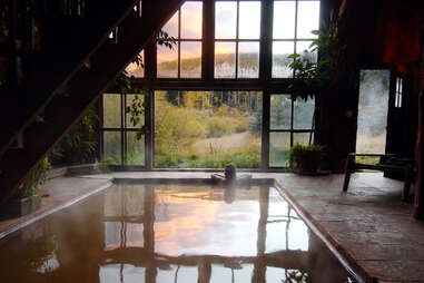 Bath house at Dunton Hot Springs