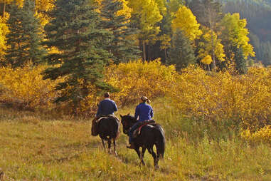 Horseback riding in Colorado