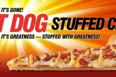 Hot Dog Stuffed Pizza from Pizza Hut