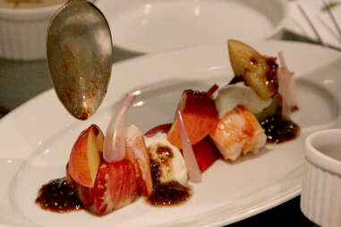 The heirloom tomato and lobster salad from Lambs Club's Borgata pop up menu