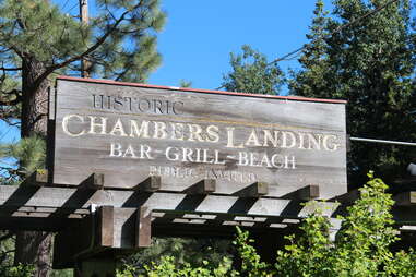 Chambers Landing sign