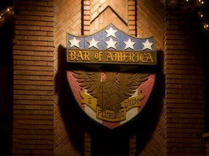 The sign for Bar of America