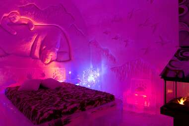 Ice Hotel bedroom