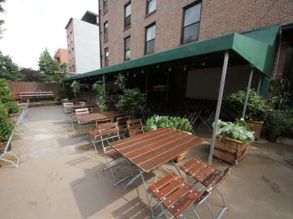Goldenrod outdoor seating -- Brooklyn, NYC