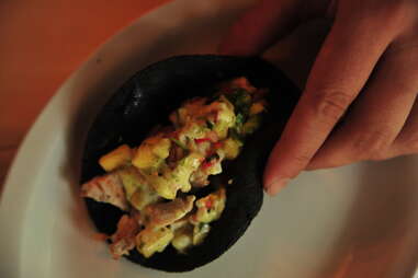 pescado taco at Agave Taco Bar