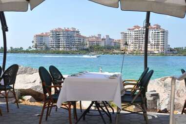 Waterfront dining at Smith and Wollensky Miami Beach