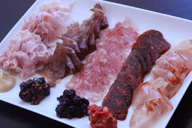 The charcuterie tasting assortment at a.bar