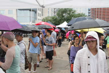 Line for Ramen Burger