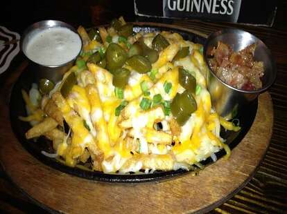 Cheese fries at The Mucky Duck
