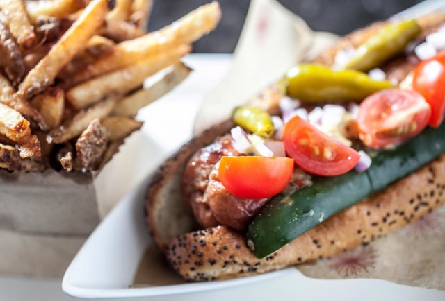 allium chicago style hot dog four seasons