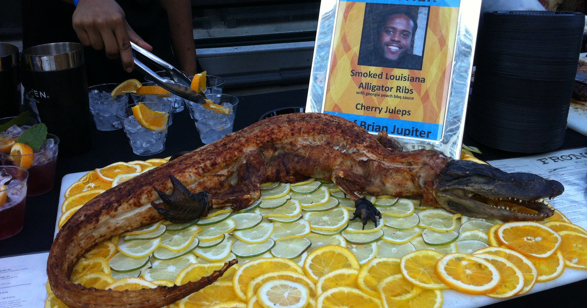 Whole Smoked Alligators at Frontier - Eat - Thrillist Chicago