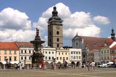 The real Budweiser Brewery in Budweis, Czech Republic.