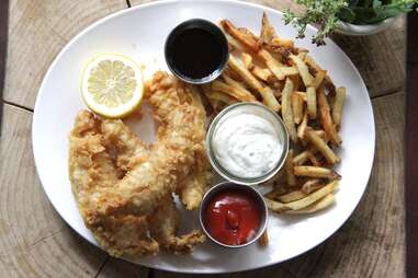 Fish & Chips at Upright Brew House