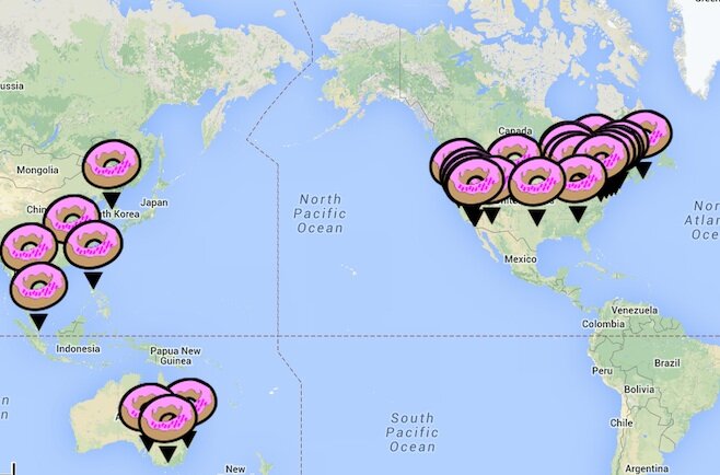 Cronuts Cronut And Cronut Impostor Finding Interactive Map Thrillist Nation