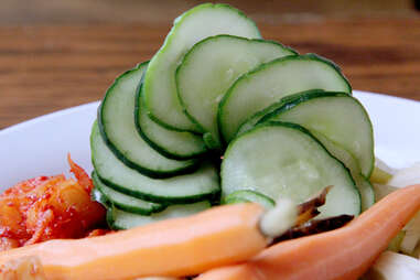 Momofuku Ssam Bar's seasonal pickle bowl.