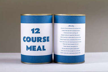 12 course meal can packaging