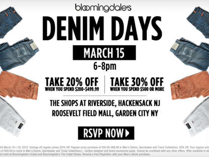 Youâ€™re Invited: Bloomingdaleâ€™s Denim Days - Thrillist New York