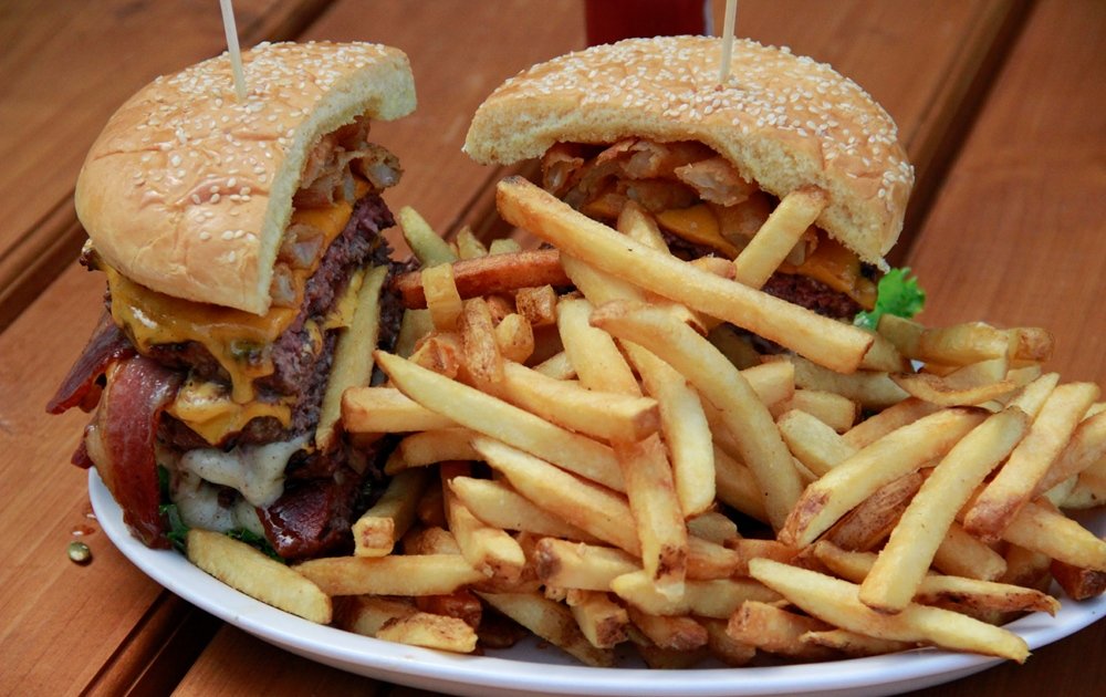 Skyline Burgers' Quadzilla Challenge - Eat - Thrillist Portland