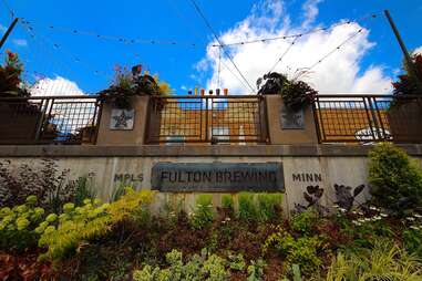 Fulton Brewery patio in Minneapolis, Minnesota.