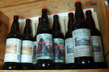 Bottles of beer from Battle Road Brewing Company