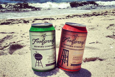 Cans of Foolproof Beer