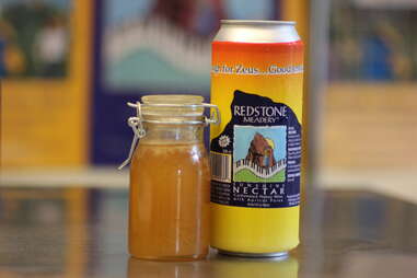 a can of Sunshine mead from Redstone Meadery