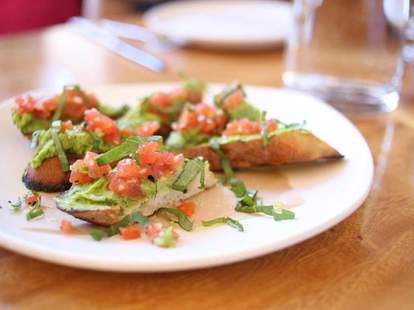 Bruschetta at Delarosa