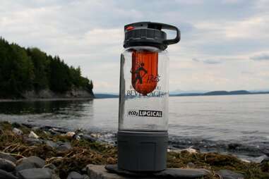 carbonator by a lake