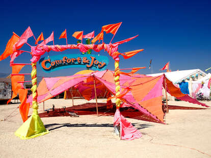 Burning Man tent