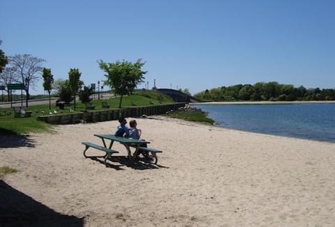 beach at The Dock House