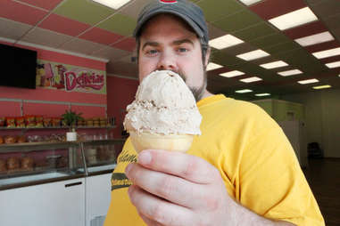 Chocolate abuelita ice cream at Delicias Natural in Avondale