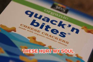 Whole Foods organic quackn bites cheese crackers