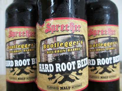 Sprecher Bourbon Barrel Hard Root Beer label