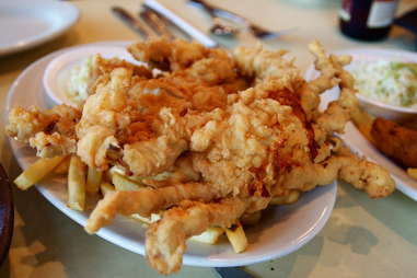 Plate of softshell crabs