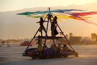 king of the world at burning man