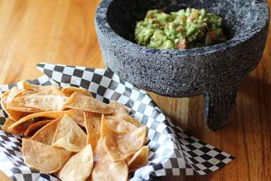 Chips and guacamole at Nico's Taco & Tequila Bar in Uptown, Minneapolis, Minnesota.