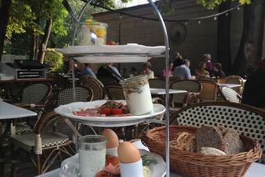 Breakfast tier at Cafe am Neuen See