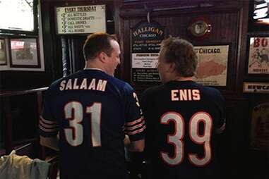 Curtis Enis and Rashaan Salaam jerseys