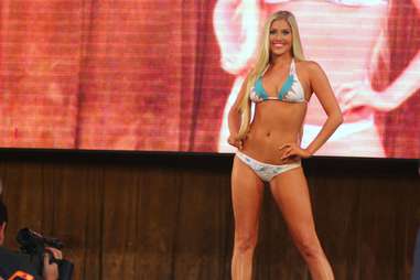 August 09, 2014 The Miami Dolphins Cheerleaders' Swimsuit Fashion