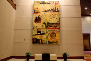 The murals at the Marriott Louisville East