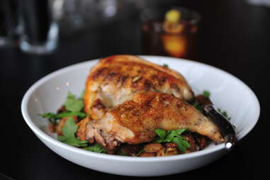 grilled rocky junior half-chicken at Acorn