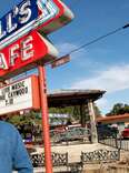Hill's Cafe sign