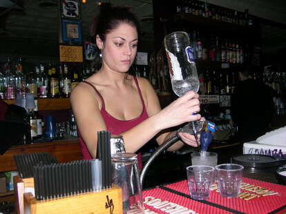 Plush bartender