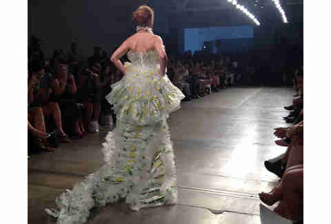 Project Subway - New York Fashion Week show displays dresses made of ...