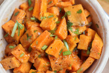 Roasted sweet potatoes at Honey Butter Fried Chicken in Avondale