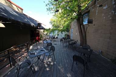 The patio at Heidi's in Minneapolis, Minnesota.