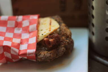 Chicken fried burger without a bun