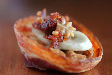 Fat Elvis bacon cups at the Bacon Takedown at Lincoln Hall