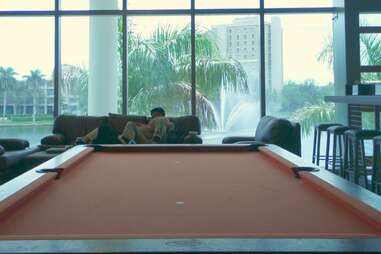  Pool table at the University of Miami Rathskeller