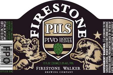 Firestone Walker Pivo Pils beer label